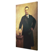 Portrait of Theodore Roosevelt Stretched Canvas Print