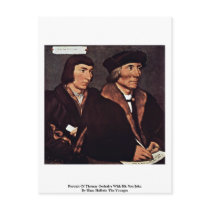 Portrait Of Thomas Godsalve With His Son John Postcard
