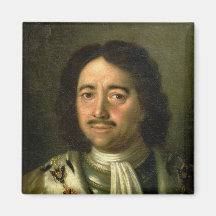 Portrait of Tsar Peter I the Great  1772 Fridge Magnets