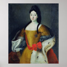 Portrait of Tsarevna Anna Petrovna, 1740s Poster