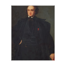 Portrait of Victor Hugo , c.1833 Gallery Wrap Canvas
