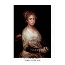 Portrait Of Wife Of Artist By Francisco De Goya Post Cards