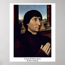 Portrait Of Willem Moreel By Hans Memling Poster