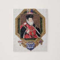 Portrait of William Cecil (1520-98) 1st Baron Burg puzzles