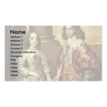 Portrait Of William Of Orange As A Prince Business Cards