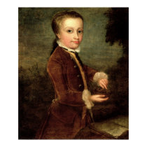 Portrait of Wolfgang Amadeus Mozart  aged posters