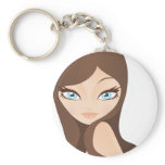 Portrait of Woman keychains