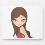 Portrait of Woman mousepads