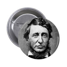 Portrait Photograph of Henry David Thoreau Pinback Button