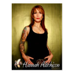 Portrait Postcard - Hannah Aitchison on Green
