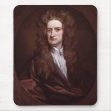 Portrait Sir Isaac Newton by Sir Godfrey Kneller Mousepads