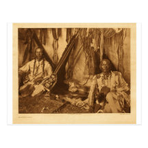 Portrait vintage indien indigène cartes postales