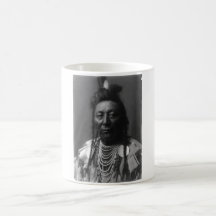 Portrait vintage indien indigène tasses à café
