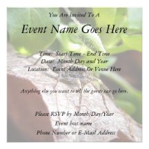 Portrait - Young Spider Custom Invitation