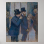 Portraits at the Stock Exchange by Edgar Degas Posters