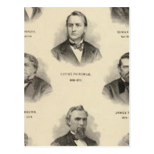 Portraits Governors of Wisconsin Louis P Harvey Post Card