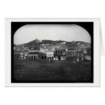 Portsmouth Square San Francisco Daguerreotype 1851 Card