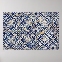 Portugais vintage Azulejo Poster