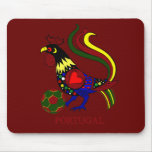 Portugal barcelos "galo" jogador de futebol mouse pad