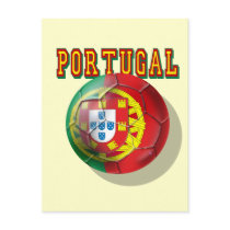 "Portugal" Bola por Portugueses Post Card