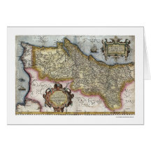 Portugal by Ortelius Map 1579 Cards