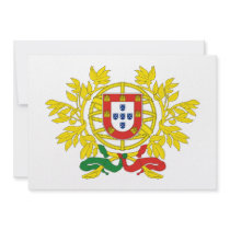 Portugal Coat of Arms Custom Invitation