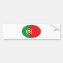 Portugal Cool Flag Design! bumper stickers