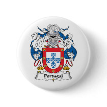 Portugal Family Crest Pinback Buttons