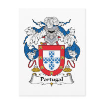 Portugal Family Crest Post Cards