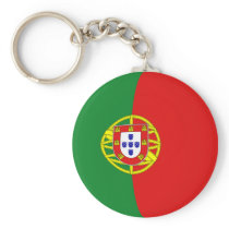 Portugal Fisheye Flag Keychain