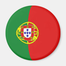 Portugal Fisheye Flag Magnet