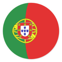 Portugal Fisheye Flag Sticker