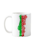 Portugal Flag-colour Map Customizable Mug