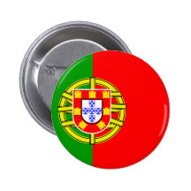 Portugal Flag Pinback Button