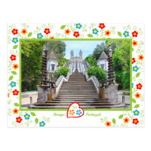 Portugal in photos - Bom Jesus, Braga Postcard