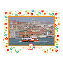 Portugal in photos - Lisbon from the river Postcard