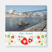 Portugal in photos - Oporto by the river Magnet