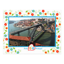 Portugal in photos - Oporto D.Luís bridge Postcard