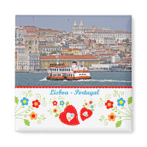 Portugal in photos - The city of Lisbon Refrigerator Magnet