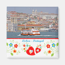 Portugal in photos - The city of Lisbon Refrigerator Magnet