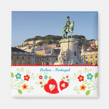 Portugal in photos - The city of Lisbon Refrigerator Magnets