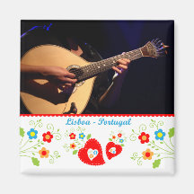 Portugal in photos - The Portuguese guitar Fridge Magnet