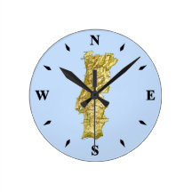 Portugal Map Clock