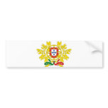 Portugal Official Coat Of Arms Heraldry Symbol Bumper Sticker