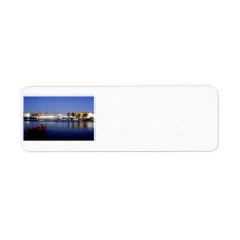 Portugal Seaside I - Sapphire & Crimson Magic Return Address Labels