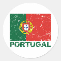 Portugal Vintage Flag Sticker