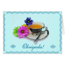 Portuguese: Agradecimento / Thank you Greeting Cards