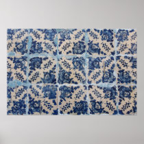 Portuguese Azulejo tiles Posters