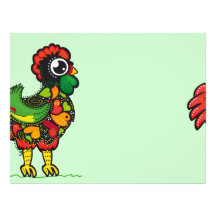 Portuguese Barcelos Rooster Custom Letterhead