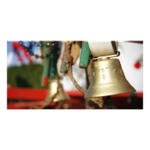 Portuguese bull bells photo card template